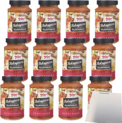 Produktbild von Hofgut Nudelsauce Bolognese VPE (12x480g Glas) + usy Block