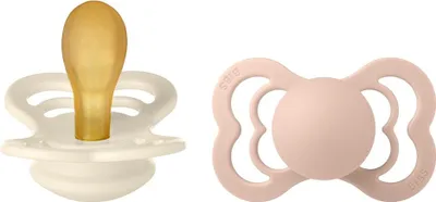 Obrázek produktu pro BIBS Supreme dudlíky z přírodního kaučuku 2 ks - vel. 2 Ivory / Blush