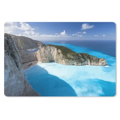 Produktbild von MuchoWow® Mauspad Mousepad Luftaufnahme von Navagio Beach auf Zakynthos 27x18 cm - Mousepads - Maus Mat - Pad - Mausunterlage - Büroartikel - Desk Matten