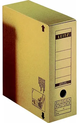 Produktbild von Leitz 60860000, Karton, Braun, A4, 180 g, 120 x 325 x 275 mm