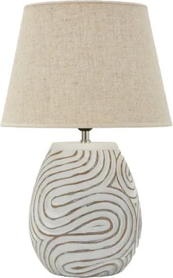 Obrázok produktu pre Stolná lampa Mauro Ferretti Oblix Ø35x55 cm, polyrezín, železo, látka