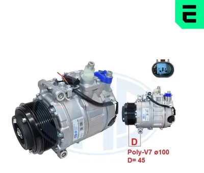Obrázek produktu pro ERA 670010 Klimatizační kompresor PAG 46 R134a vhodný pro MERCEDES-BENZ třídy C (limuzína, W204), třídy E (limuzína, W211) a třídy E (kombi)