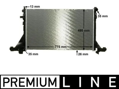 Produktbild von MAHLE CR 1770 000P Kühler, Motorkühlung  CR 1770 000P