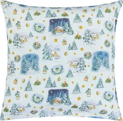 Produktbild von Weihnachten - 45x45 cm - Blau,Weiß