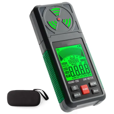 Produktbild von 200 EMF-Messgerät, 3-in-1 tragbarer Elektromagnetfeldstrahlungsdetektor für EF RF MF, WiFi-Signal, zur Verwendung bei EMF-Inspektionen zu Hause