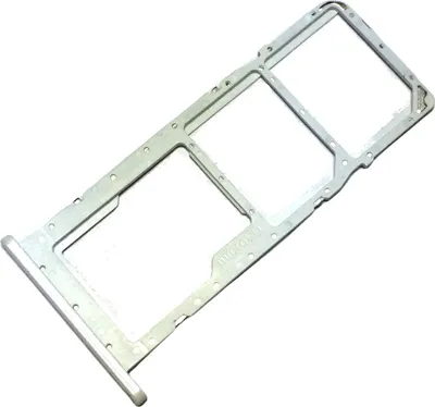 Produktbild von Dual Simkartenhalter und micro-SD Cad Fach für Samsung Galaxy A02s (SM-A025F/DS), Original Ersatzteil, Weiss