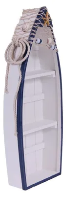 Produktbild von Bootsregal 051, Stand- oder Hängeregal, Maritim 48 x 19,5 x 8 cm, Shabby Look