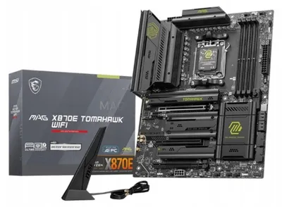 Zdjęcie produktu dla MSI MAG X870E TOMAHAWK MAX WIFI PZ, AMD, Gniazdo AM5, AMD Ryzen 7000 Series, AMD Ryzen 8000 Series, AMD Ryzen 9000 Series, Gniazdo AM5, DDR5-SDRAM, 256 GB