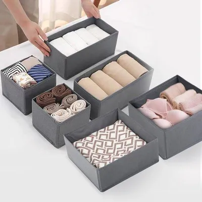 Produktbild von Set aus sechs faltenfähigen Kleidungs- und Accessoiresboxen