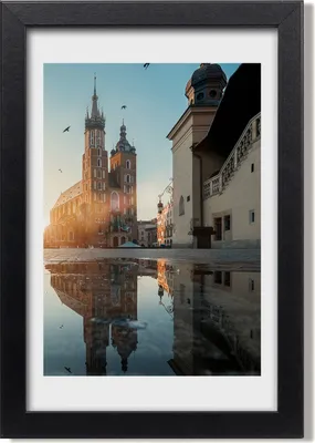 Produktbild von Bild 20x30 MDF-Rahmen, Wandkunst Krakau Polen
