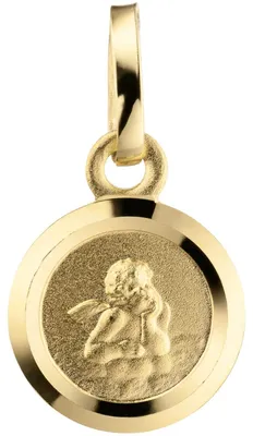 Anhänger-Schutzengel-Gott-schütze-Dich-333-Gold