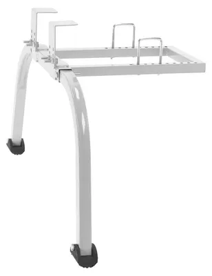 Stahl-Leiterstabilisator mit verstellbarem Handgriff, Grau-Silber
