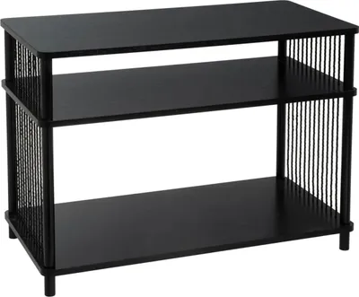 Produktbild von HowHomely | TV-Schrank - TV-Board - schwarz - 80 x 40 x 56 cm - Lowboard - im Loft Stil