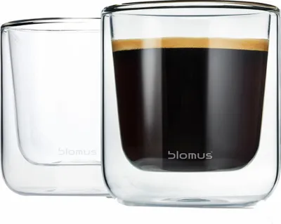 Zdjęcie produktu dla Blomus Nero, Przezroczysty, Szkło, Okrągły, 2 szt., Przezroczyste, 200 ml