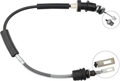 Productafbeelding van Kabelbediende koppeling, 690 mm, met ABS, geschikt voor onder andere de ROVER 200