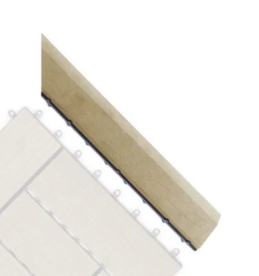 Produktbild von G21 Cumaru Übergangsleiste für WPC-Fliesen, 38,5 x 7,5 cm Ecke (rechts)