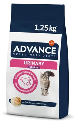 Imagen del producto de ADVANCE VET ALIMENTO SECO PARA GATOS ADULTOS, LÍNEA URINARY STRESS, 1,25 kg
