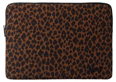 Image de Housse pour ordinateur portable Wouf Studio, format 13-14 pouces - Étui pour ordinateur portable - Motif léopard