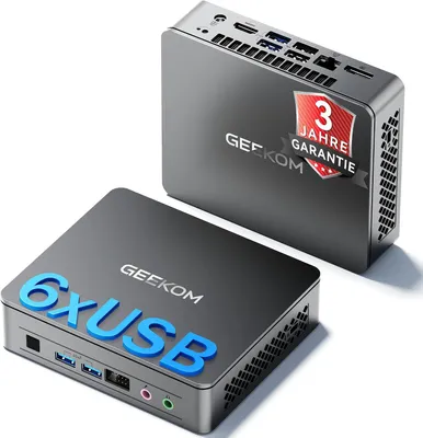 Produktbild von GEEKOM Business Mini PC Air12 Lite mit Intel N95, 8GB DDR4 256GB SSD Desktop-PCs