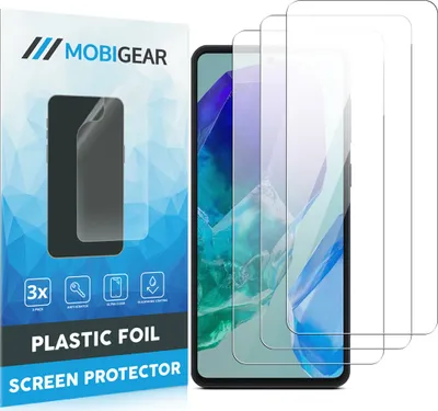 Produktbild von Mobigear  Samsung Galaxy M55 Displayschutz Schutzfolie - Hüllenfreundlich (3er Pack)