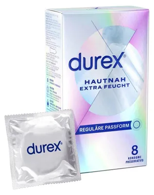 Produktbild von Durex Hautnah Extra Feucht Kondome 8 Stück