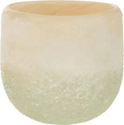 Produktbild von J-Line J-Line Teelichthalter - Glas - Beige - Small
