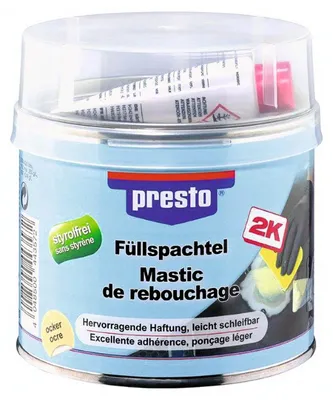 Image de Mastic Presto Tous Usages Mastic Polyester Bi-composant Universel - Presto Mastic