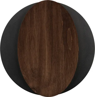 Zdjęcie produktu dla Kinkiet OVO czarno-brązowy 2xG9x12W drewno wym:26x26x5,5cm IP20 Sigma Lighting