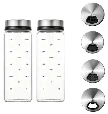 Image de Lot de 2 distributeurs d'épices de 500 ml, idéal pour le camping et la cuisine