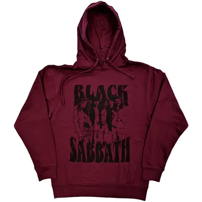 Produktbild von Black Sabbath Band and Logo Maroon Red M Hoodie