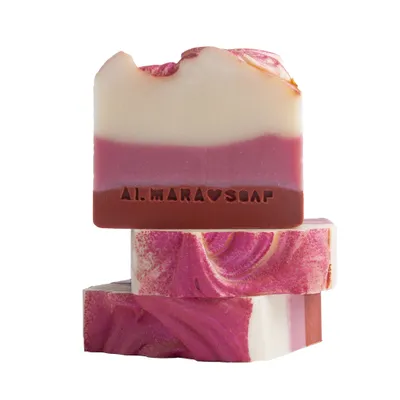 Obrázek produktu pro Ručně vyráběné přírodní mýdlo Božské maliny 100 g Almara Soap