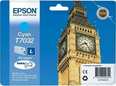 Zdjęcie produktu dla Epson Big Ben Ink Cartridge L Cyan 0.8k, Cyjan, 1 szt.