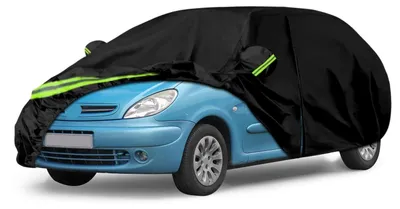 Zdjęcie produktu dla Pokrowiec samochodowy do Citroen Xsara Picasso, lata produkcji 1999-2010, wodoodporny, pełny pokrowiec, kolor czarny