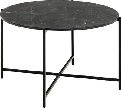 Image de Smuk Table basse Ø 70 cm Mare Marbre Noir