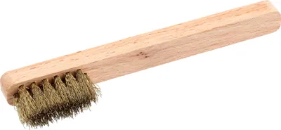 Produktbild von Promat Zündkerzenbürste mit Holzgriff, Messingdraht