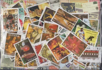 Produktbild von Briefmarken Guyana 300 verschiedene Marken