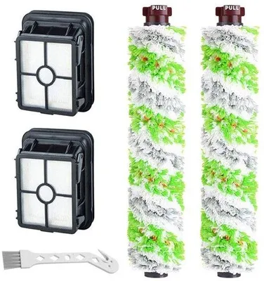 Produktbild von Ersatz-Bürsten + 2 Filter für Haustiere & Katzen, geeignet für BISSELL Crosswave 17132/2225N Serie