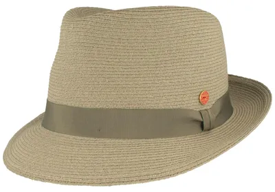 Mayser knautschbarer Strohhut Trilby Maleo mit UV Schutz 80 in 4045 salbei/4045 salbei