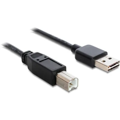 Obrázek produktu pro DeLOCK 0.5m, USB2.0-A/USB2.0-B, 0,5 m, USB A, USB B, USB 2.0, Samec/samec, Černá