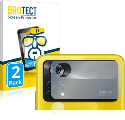 Produktbild von 2x Für Xiaomi Poco X4 Pro 5G (NUR Kameraschutz) Schutzfolie BROTECT Displayschutz Display Schutz Folie Klar Transparent