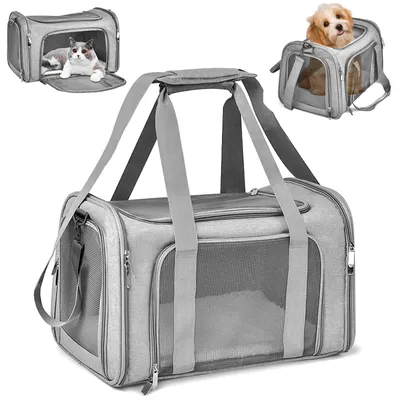 Zdjęcie produktu dla Torba transportowa dla kotów 45x30x30 cm - Składana - Oddychająca - Dla kotów/psów - Do 7 kg - Wygodna torba transportowa - Torba do transportu zwierząt