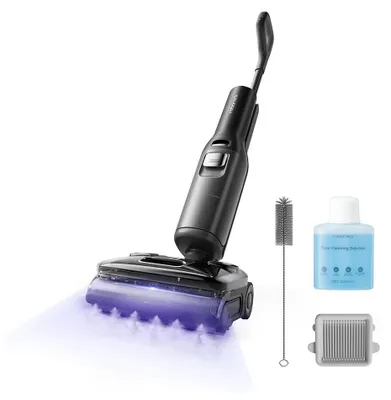 Produktbild von Roborock F25 Steam, 2-in-1-Stabstaubsauger, Beutellos, Schwarz, 1 l, 0,72 l, Trocken&Nass