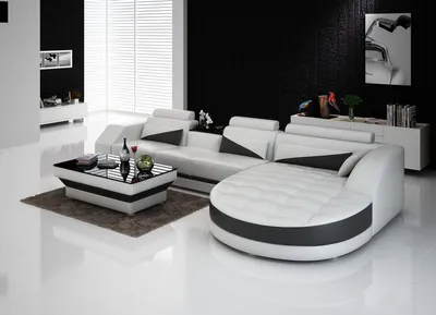 Image de Canapé D'Angle En L Assise Сuir