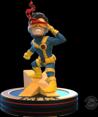 Zdjęcie produktu dla Quantum Mechanix Marvel X-Men Cyclops Q-Fig Diorama Figurka 10 cm QMXMVL-0047