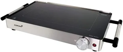 Produktbild von Korona 2 in 1 Glasgrill und Warmhalteplatte 46100 Edelstahl 800 W