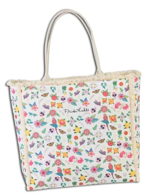 Image de Frida Kahlo Canvas Sac à main beige naturel coloré OTI800F
