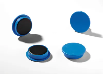 Produktbild von DURABLE Magnete Ø 32 mm Industrieverpackung 20 St., 475306 blau
