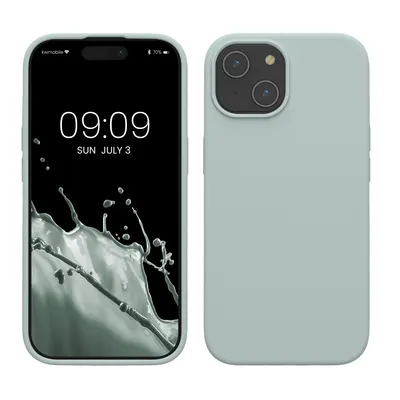 Produktbild von kwmobile Handyhülle für iPhone 15 Hülle, für iPhone 15 Case - Hülle Silikon - kabelloses Laden - Cool Mint