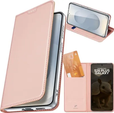 Produktbild von Handyhülle mit Klappe für Galaxy S26 Plus, Dux Ducis Skin Pro, Rosa