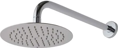 Produktbild von Runde Kopfbrause 20 cm mit verchromtem Wandarm